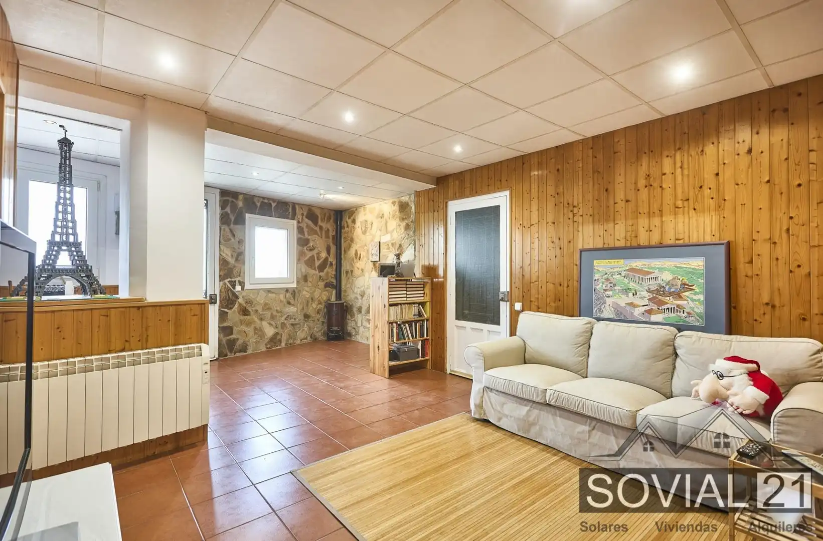 Sala de estar de Casa o chalet en venta en Barcelona con Calefacción, Jardín privado y Terraza