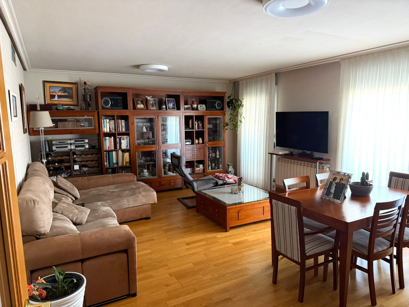 Living room of Flat for sale in  Logroño  with Heating, Parquet flooring and Terrace