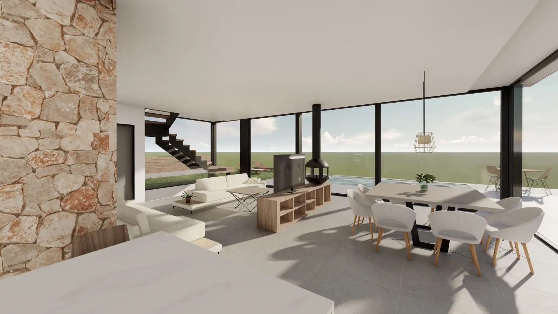 Living room of Houses for sale in Sant Feliu de Guíxols  with Air Conditioner, Heating and Terrace