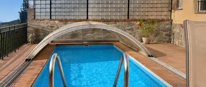 Piscina de Casa o chalet en venta en Sant Pau de Segúries con Aire acondicionado, Jardín privado y Terraza