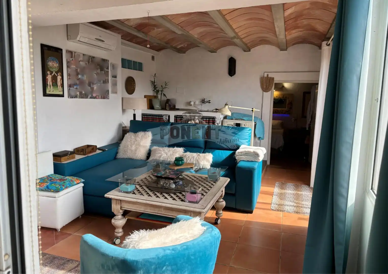 Sala d'estar de Casa o xalet en venda en Santa Eulària des Riu amb Aire condicionat, Jardí privat i Terrassa