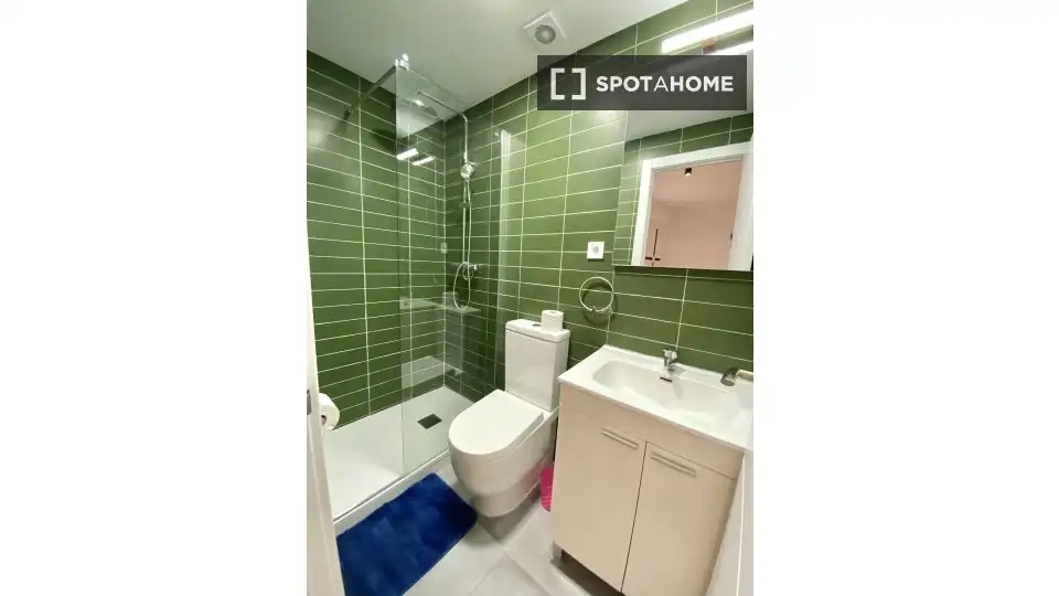 Bathroom of Flat for rent in Madrid  with Air Conditioner, Heating and Furnished