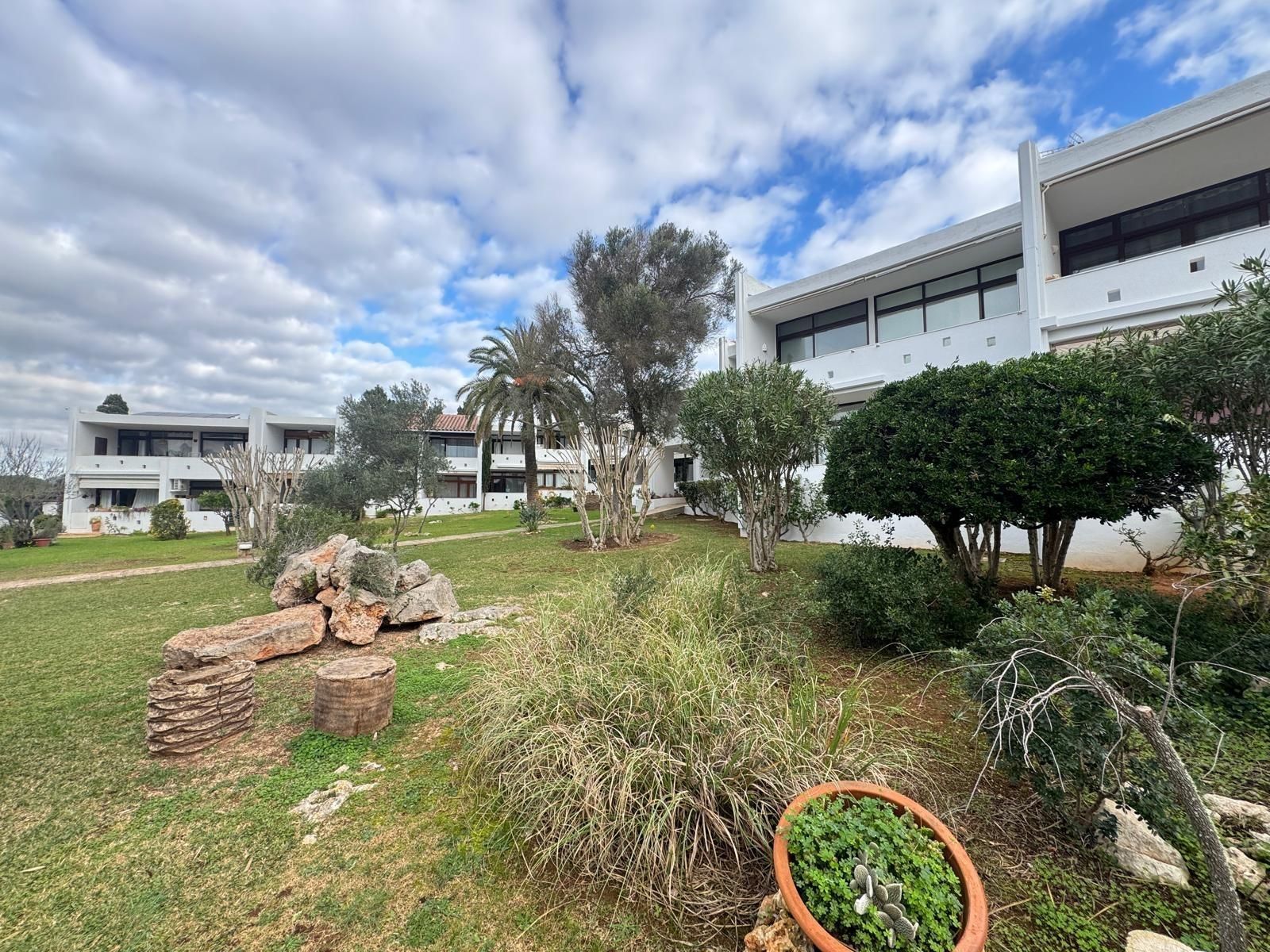 Exterior view of Apartment for sale in Sant Lluís  with Air Conditioner, Private garden and Terrace