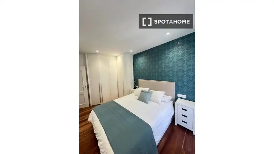 Dormitori de Apartament per a compartir en Bilbao  amb Aire condicionat, Calefacció i Terrassa