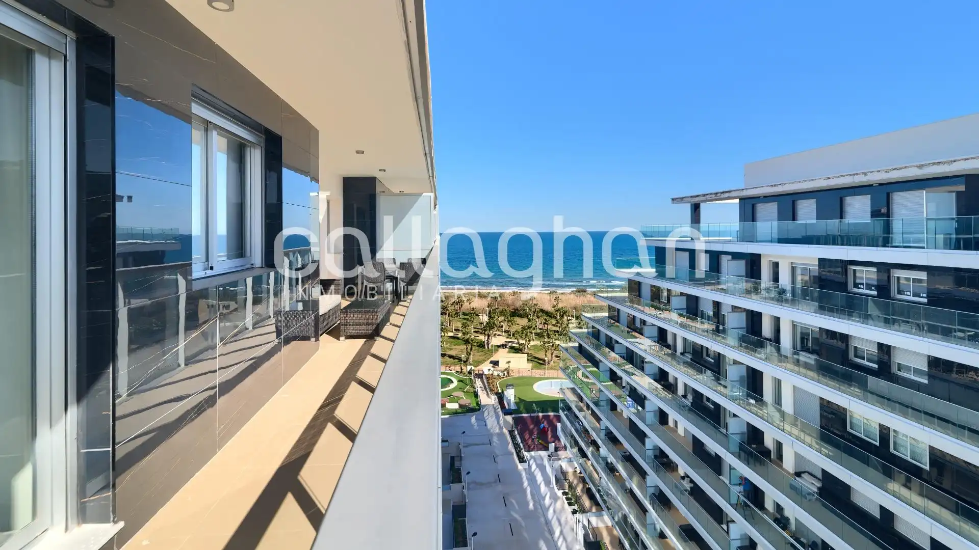 Terraza de Piso en venta en Oropesa del Mar / Orpesa con Aire acondicionado, Calefacción y Jardín privado