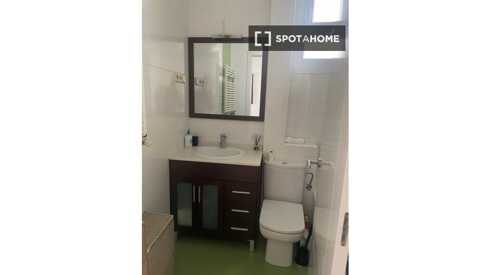 Bathroom of Flat to rent in  Madrid Capital  with Air Conditioner, Heating and Furnished