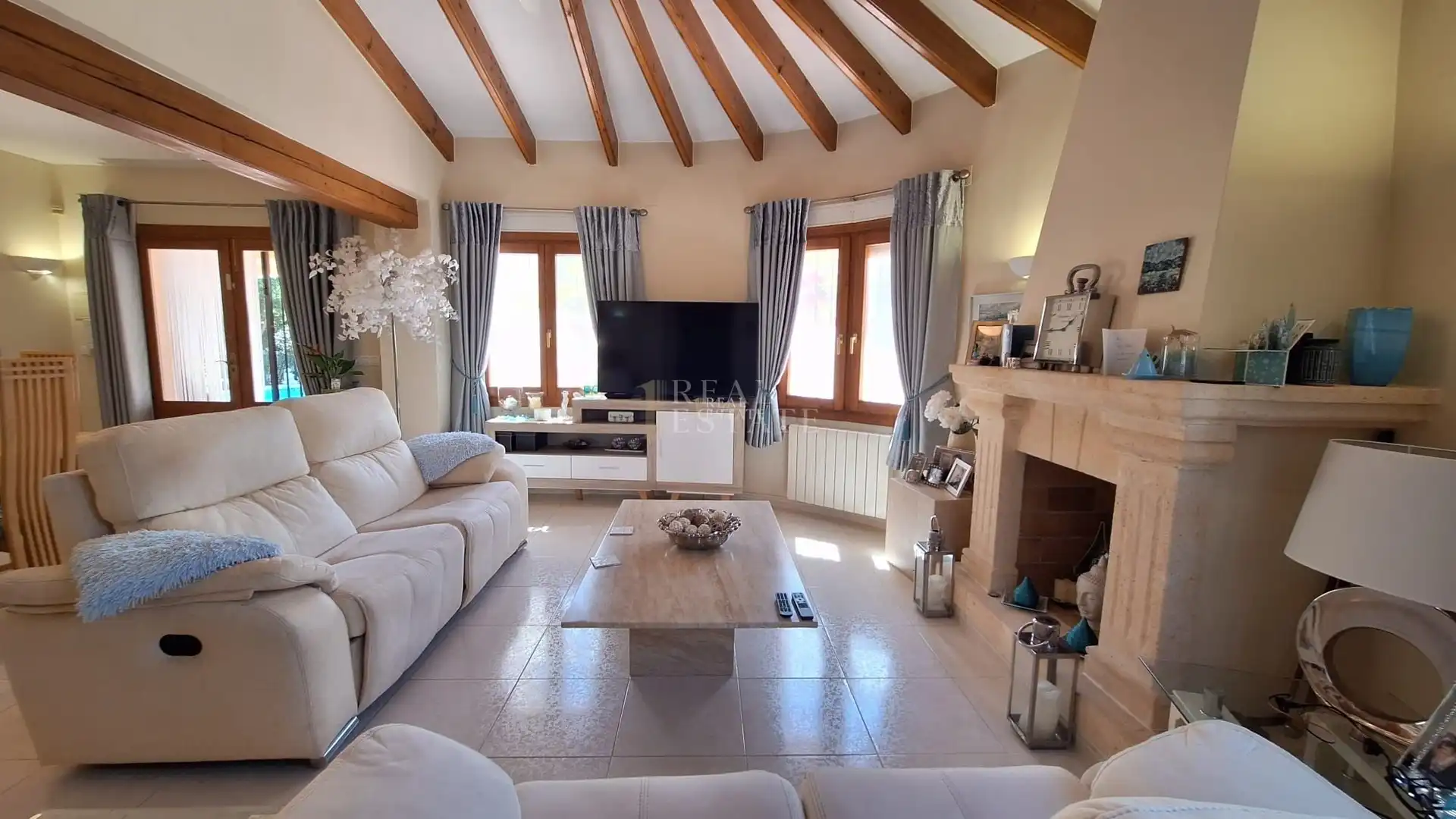 Sala de estar de Casa o chalet en venta en Jávea / Xàbia con Aire acondicionado, Calefacción y Terraza