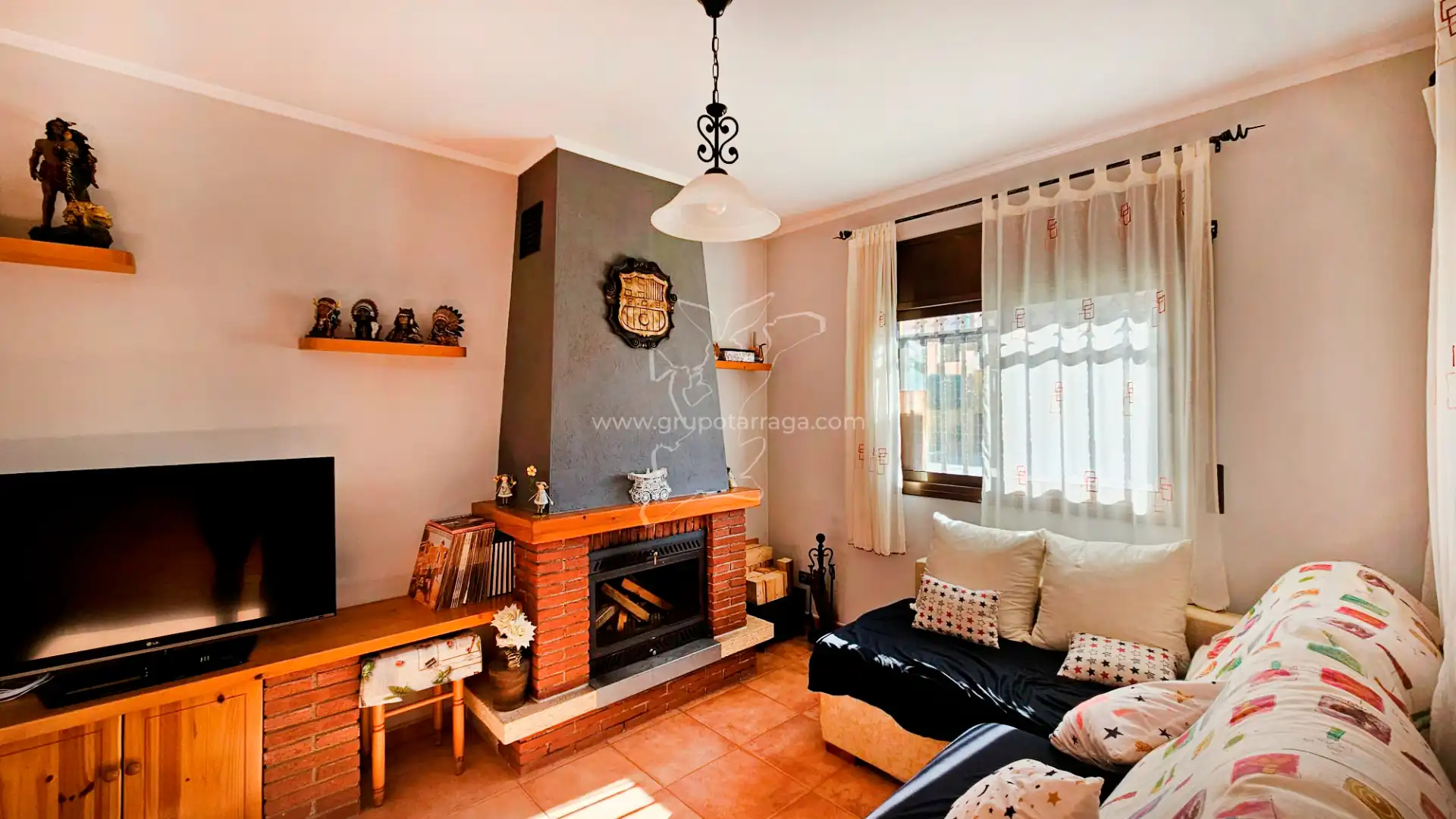 Sala de estar de Casa o chalet en venta en Lloret de Mar con Aire acondicionado, Jardín privado y Piscina