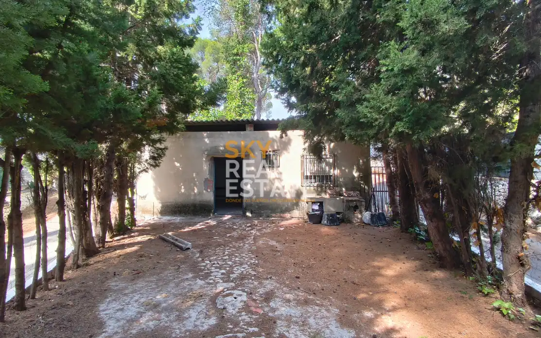 Exterior view of Houses for sale in L'Olleria  with Private garden