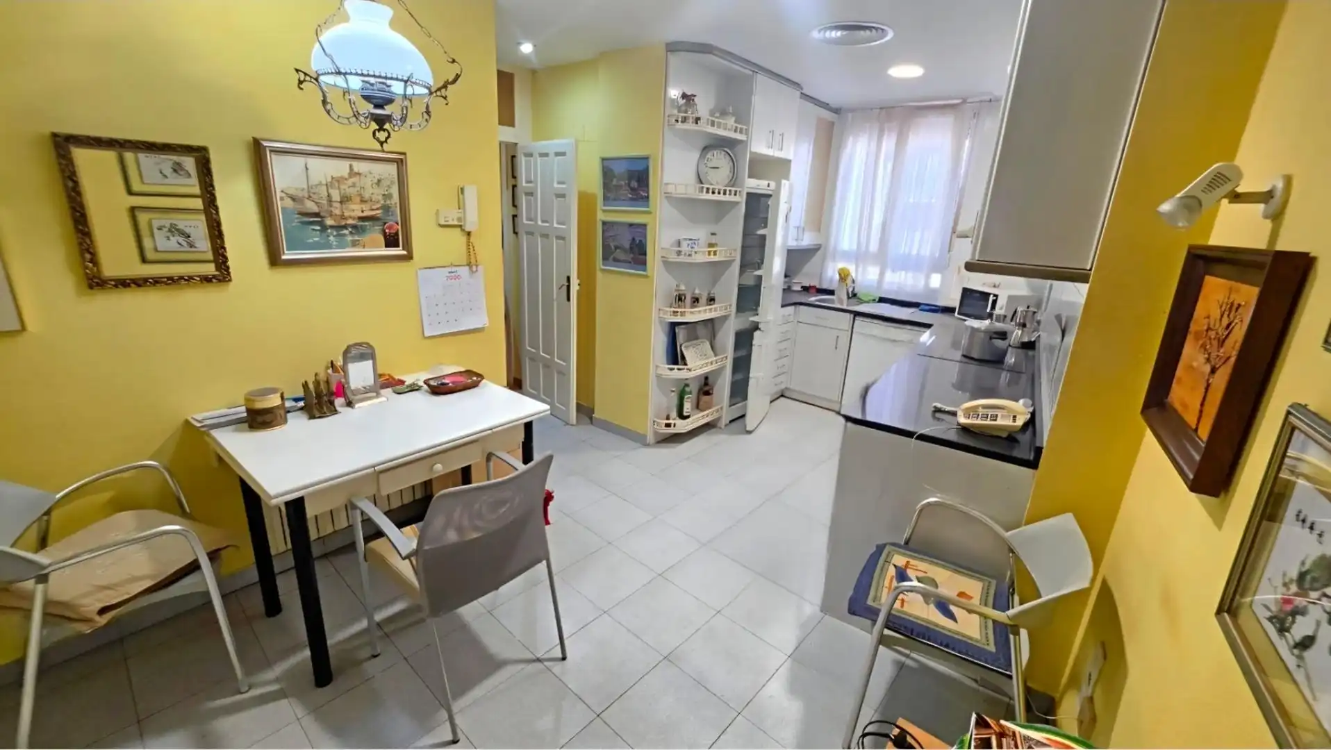 Cocina de Piso de alquiler en Zaragoza con Aire acondicionado, Calefacción y Parquet