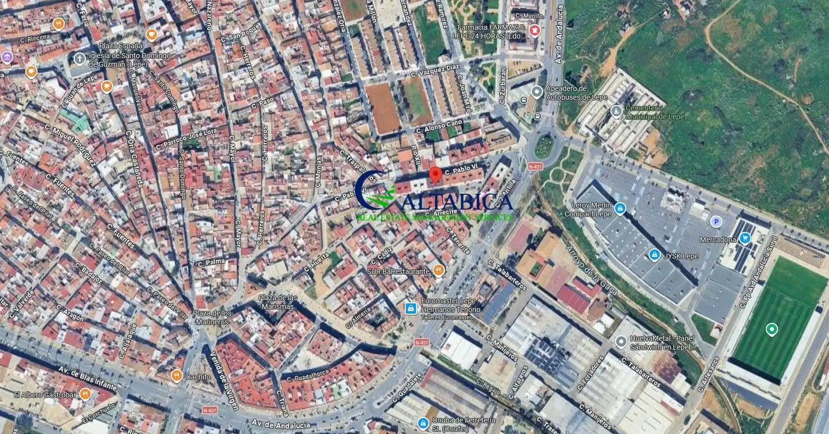 Vista exterior de Piso en venta en Lepe