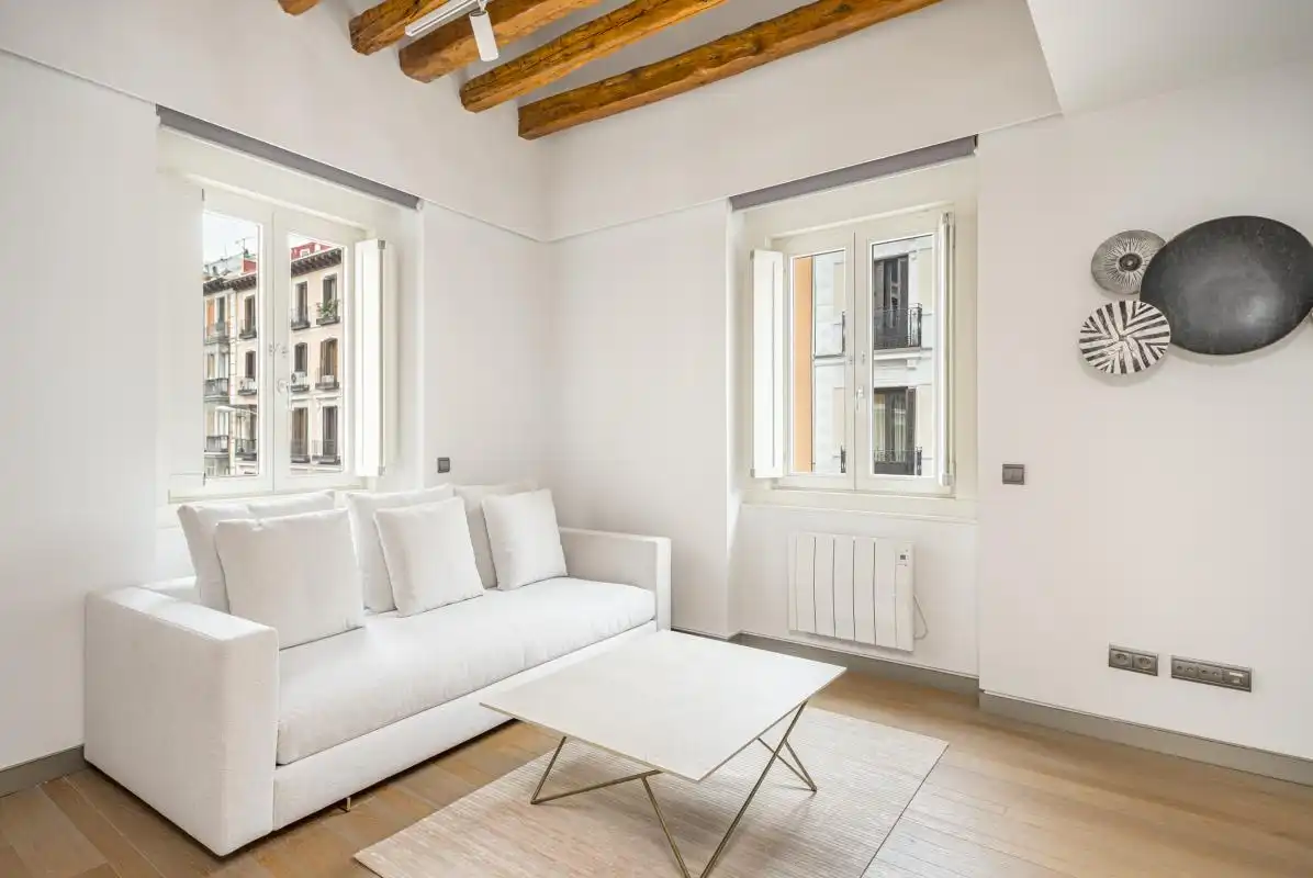 Sala de estar de Dúplex en venta en Madrid con Aire acondicionado, Calefacción y Trastero