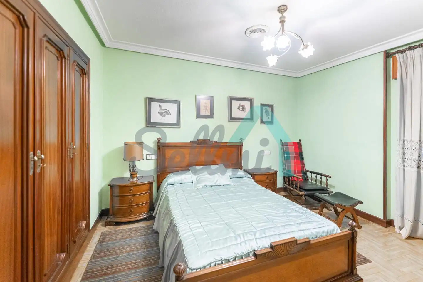Bedroom of Flat for sale in Oviedo   with Heating, Parquet flooring and Terrace
