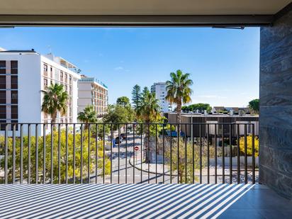 Exterior view of Flat for sale in Benicasim / Benicàssim  with Air Conditioner, Heating and Private garden