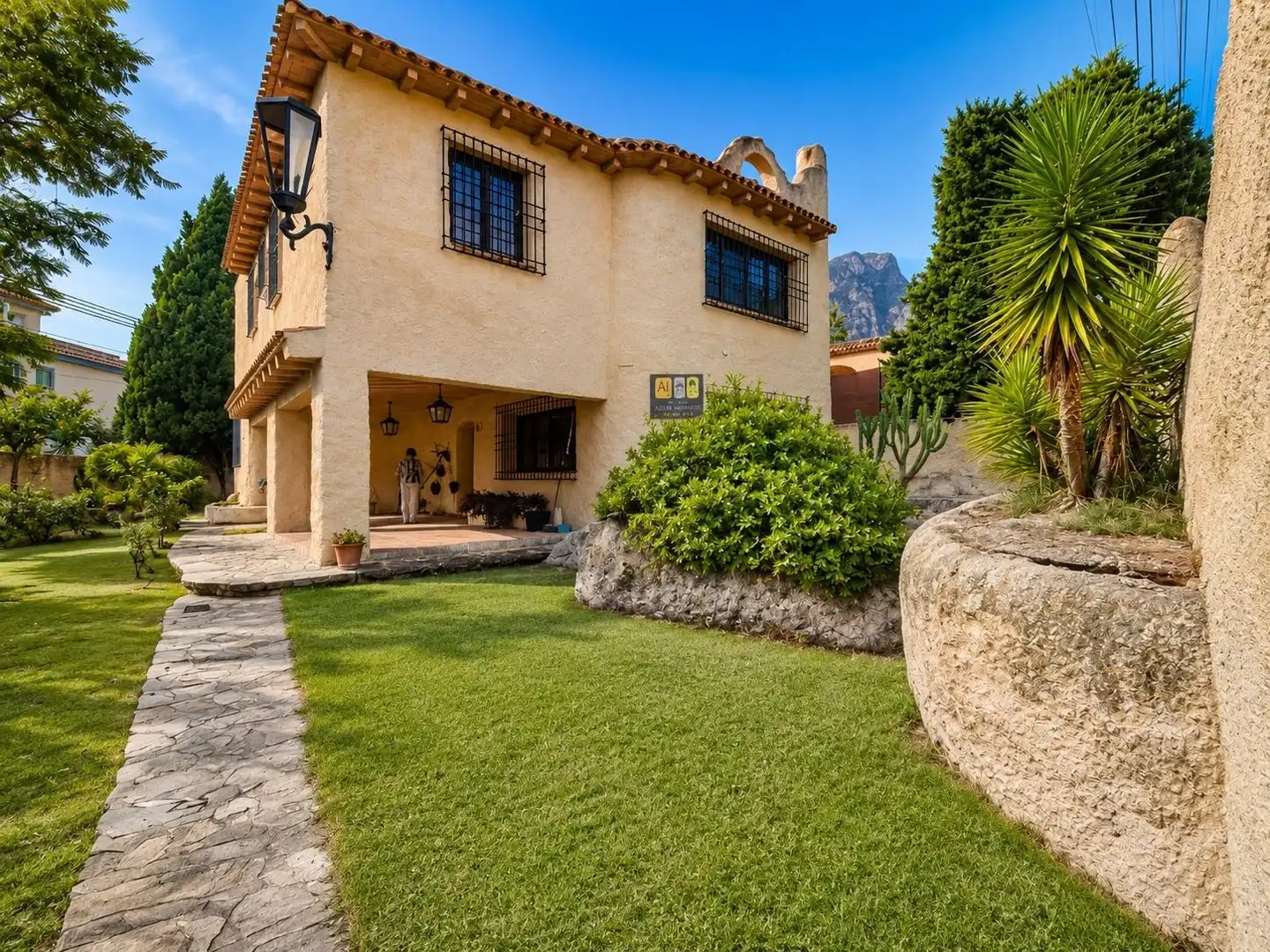 Außenansicht von Haus oder Chalet zum Verkauf in Polop mit Heizung, Privatgarten und Terrasse