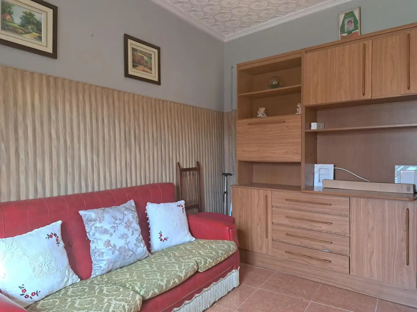 Sala de estar de Casa adosada en venta en Requena con Trastero