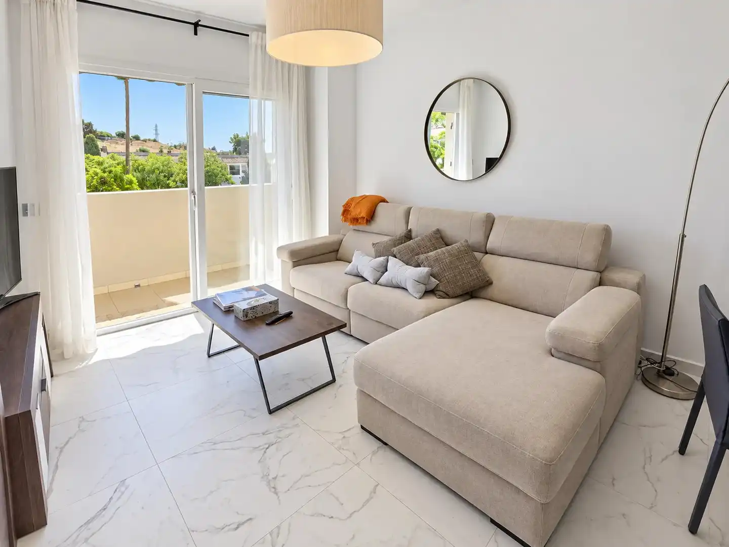 Sala de estar de Apartamento en venta en Marbella con Terraza