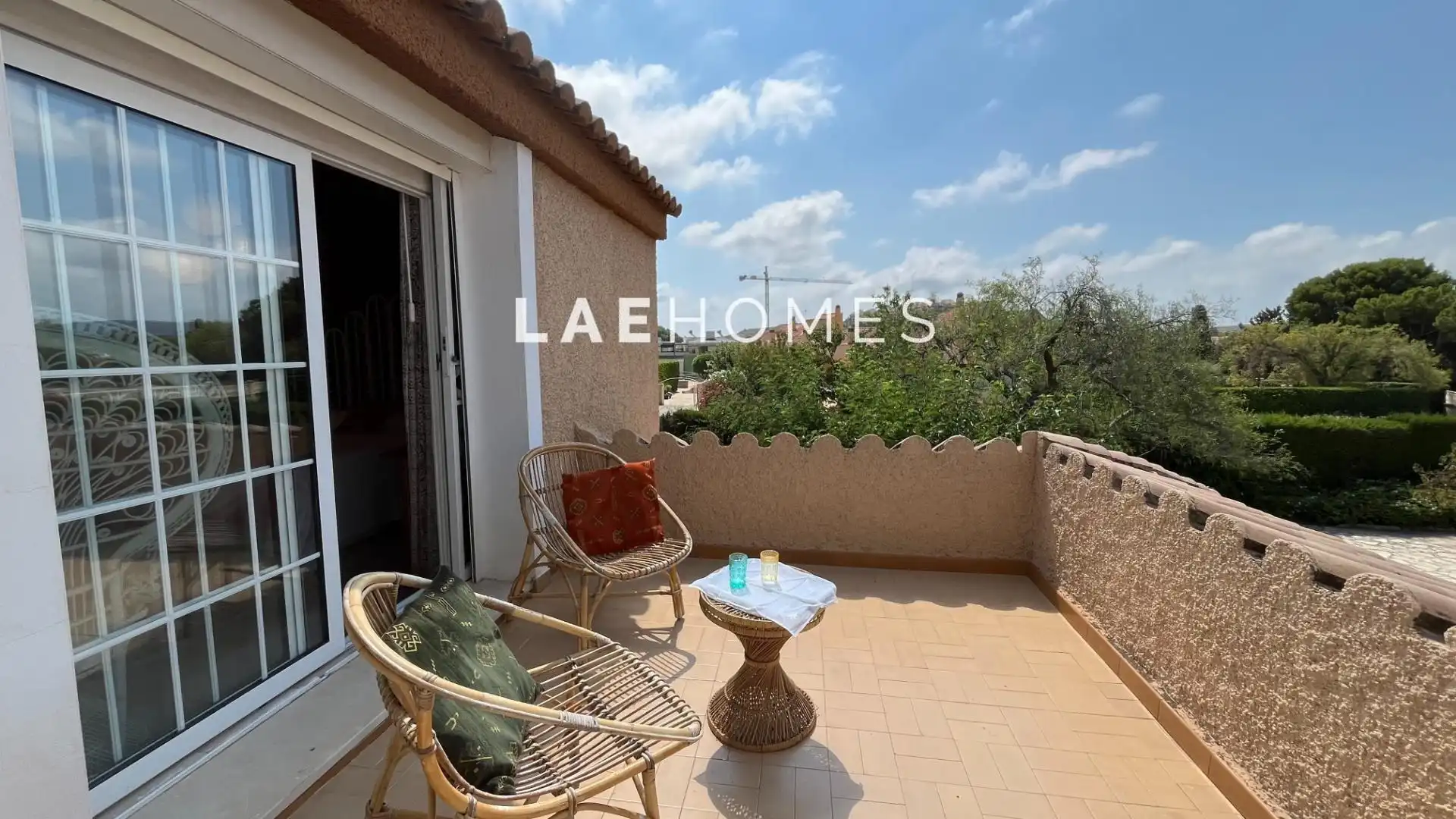 Balcony of Houses for sale in Mutxamel  with Air Conditioner, Heating and Private garden