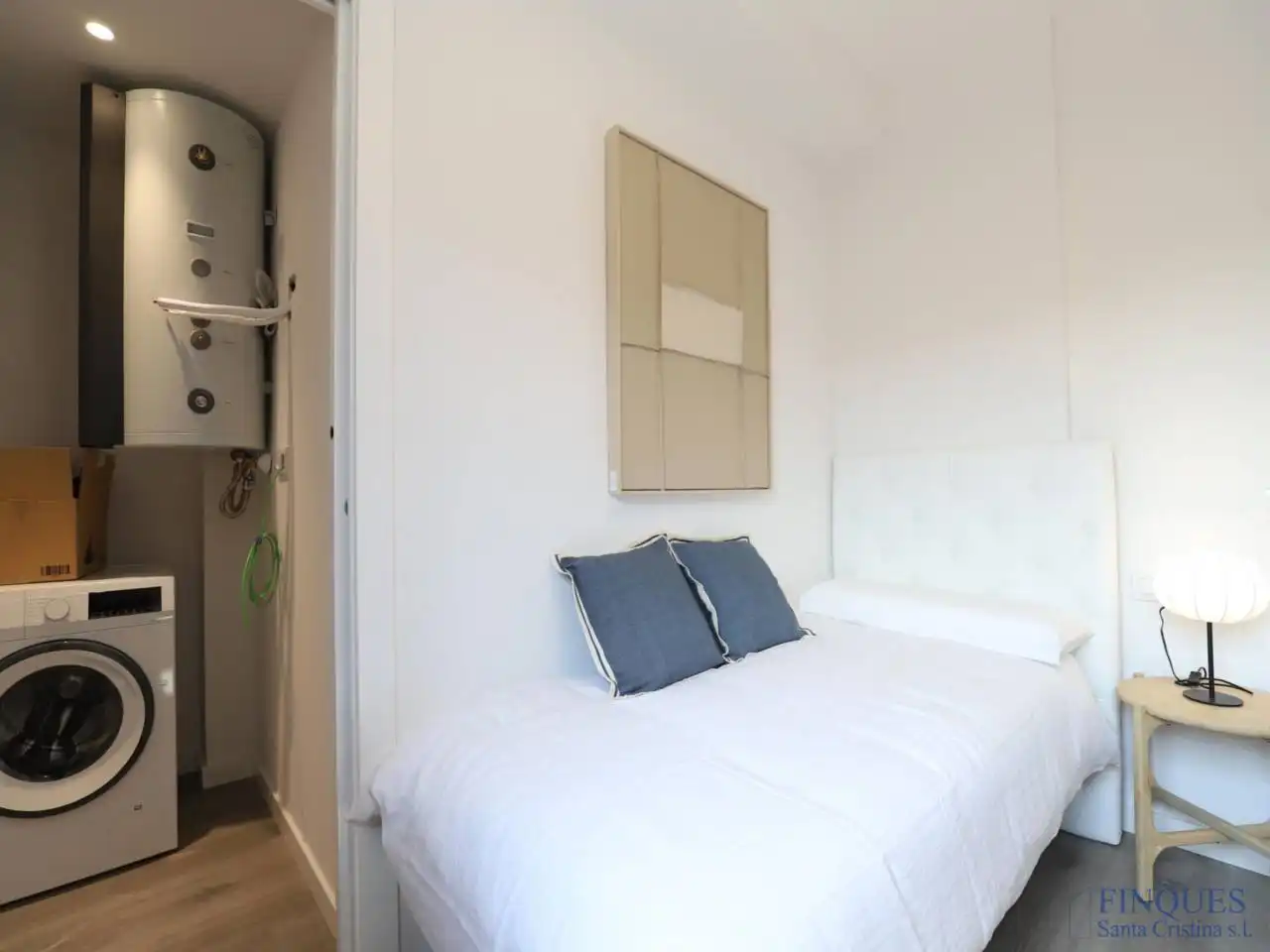 Schlafzimmer von Wohnung zum Verkauf in Santa Cristina d'Aro mit Klimaanlage, Heizung und Privatgarten