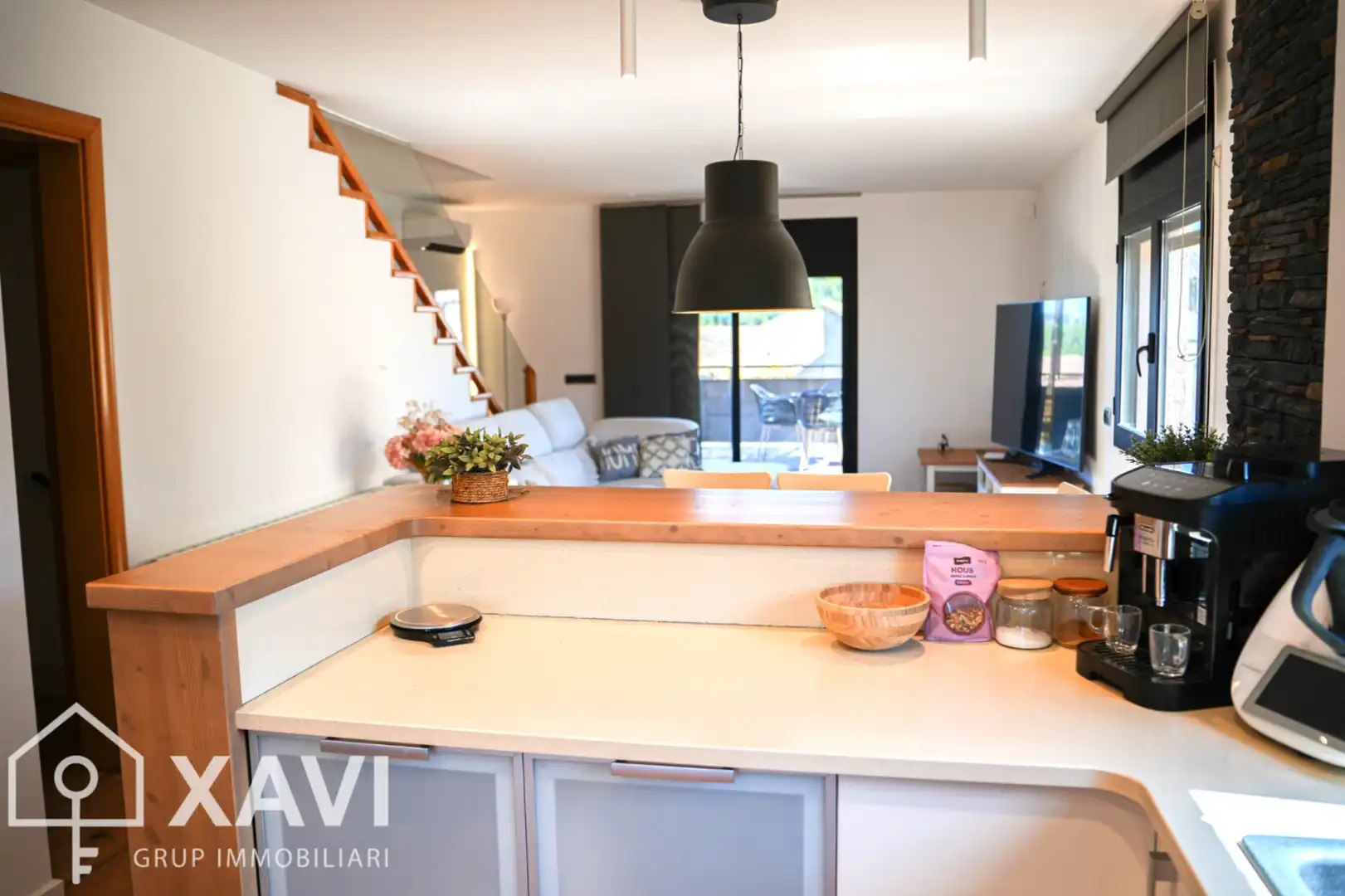 Cocina de Casa adosada en venta en Cabrera d'Anoia con Aire acondicionado, Calefacción y Jardín privado