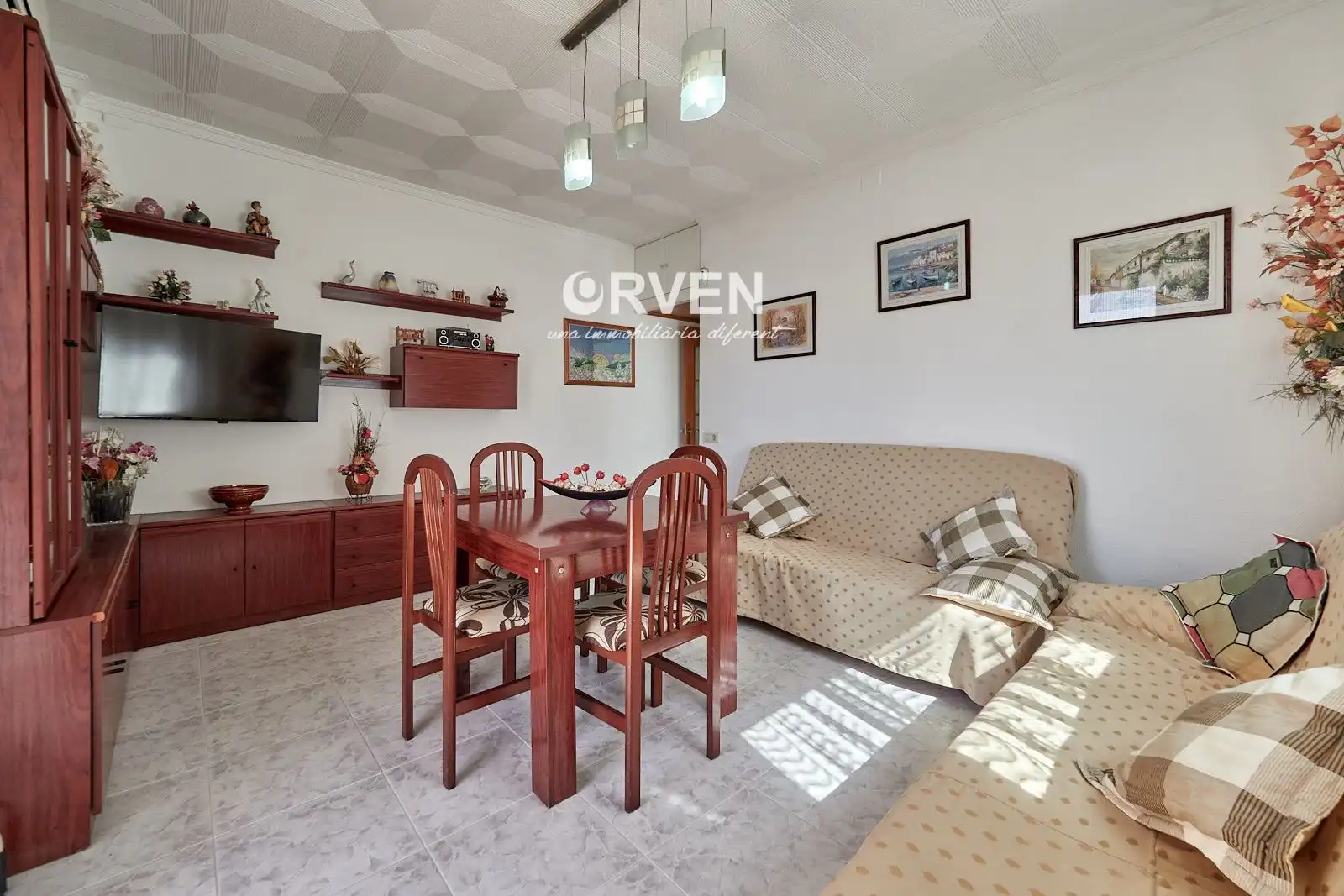Sala de estar de Piso en venta en Torredembarra con Aire acondicionado, Calefacción y Terraza