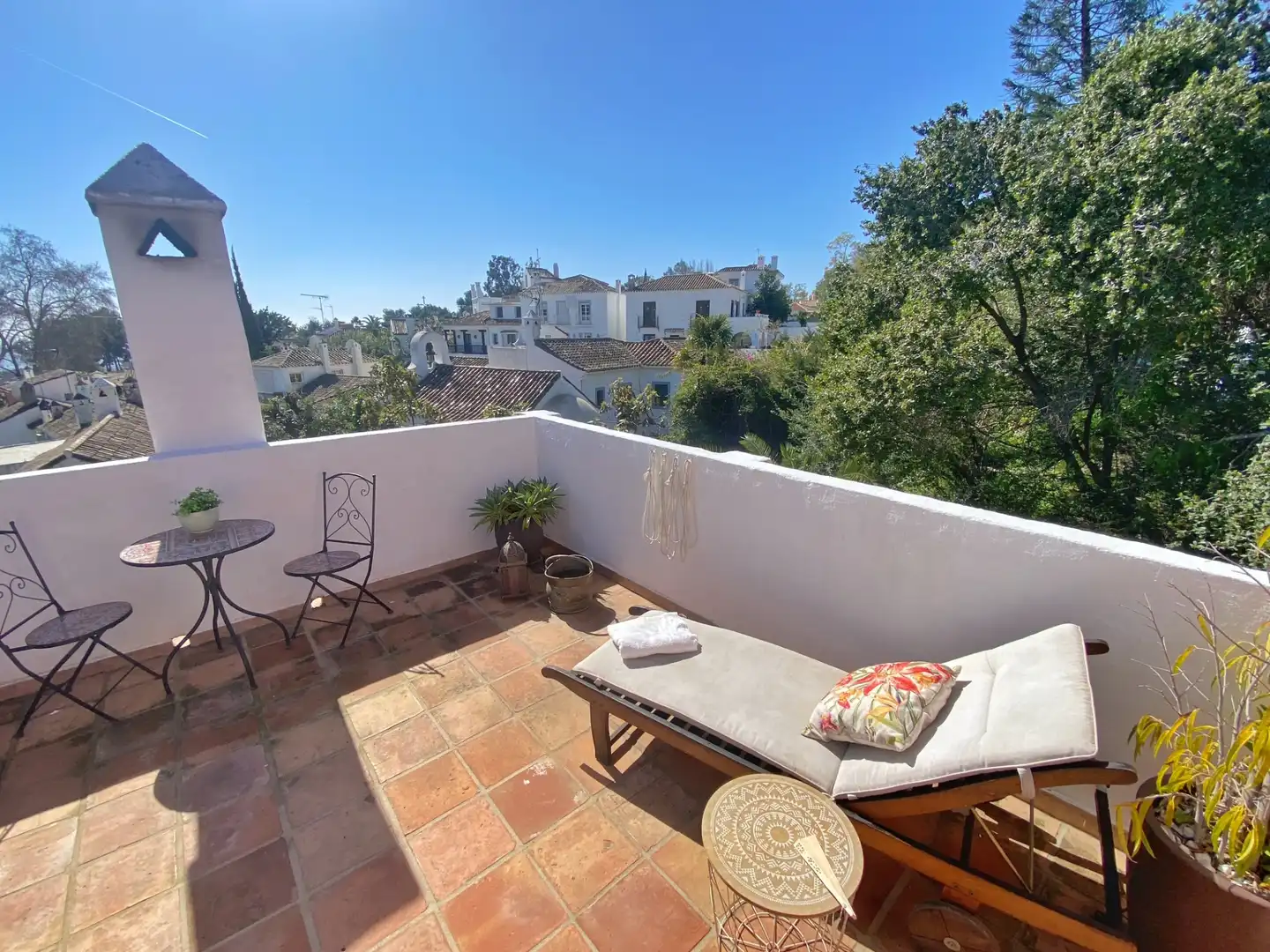 Terraza de Casa adosada en venta en Marbella con Jardín privado, Terraza y Piscina