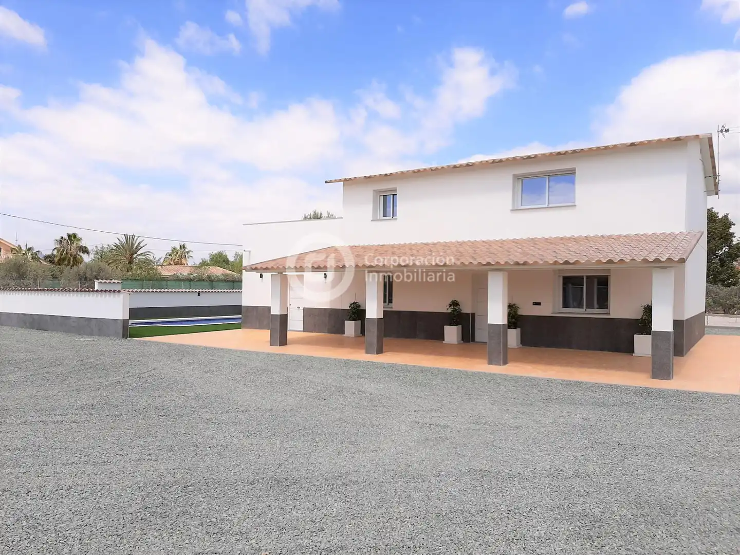 Vista exterior de Casa o chalet en venta en Puerto Lumbreras con Aire acondicionado, Calefacción y Jardín privado