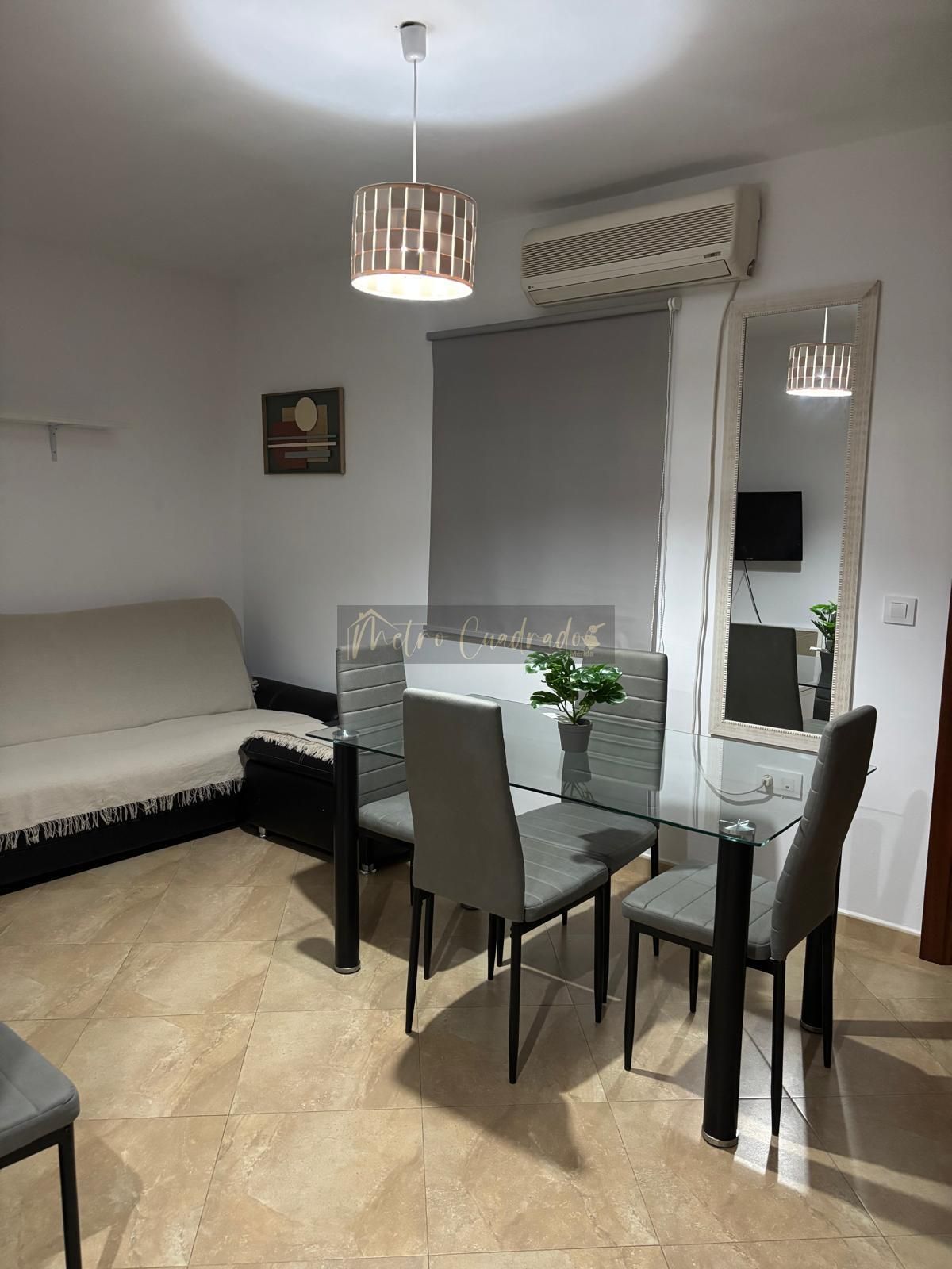 Sala d'estar de Pis de lloguer en Mérida amb Aire condicionat i Moblat