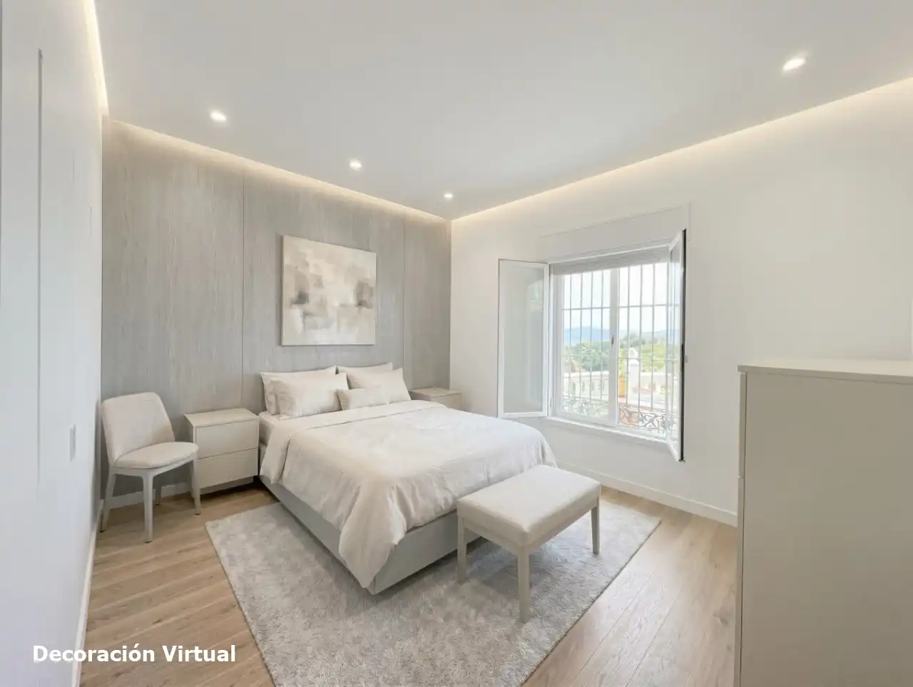 Dormitori de Casa o xalet en venda en Alhaurín de la Torre amb Aire condicionat, Calefacció i Jardí privat