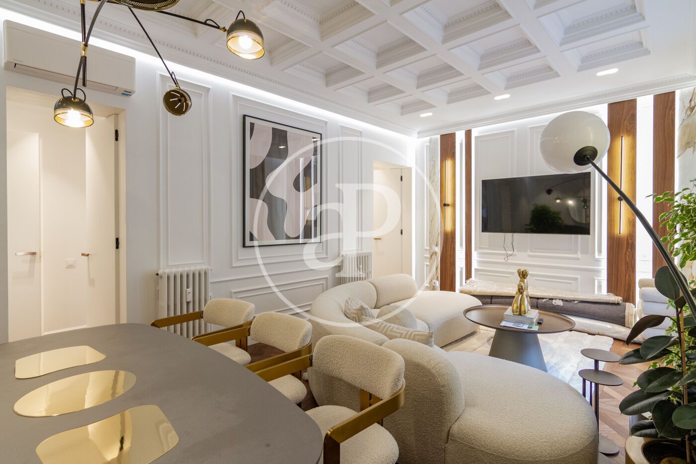 Sala de estar de Piso en venta en  Madrid Capital con Aire acondicionado, Calefacción y Terraza
