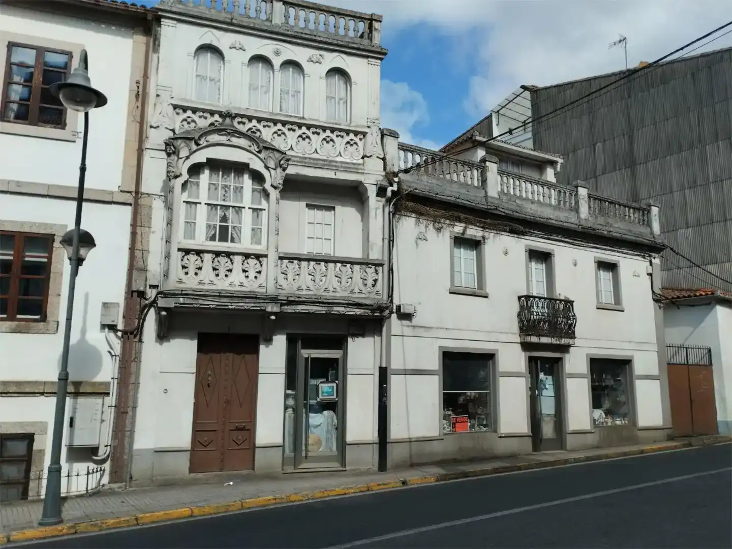 Vista exterior de Casa adosada en venta en Arzúa