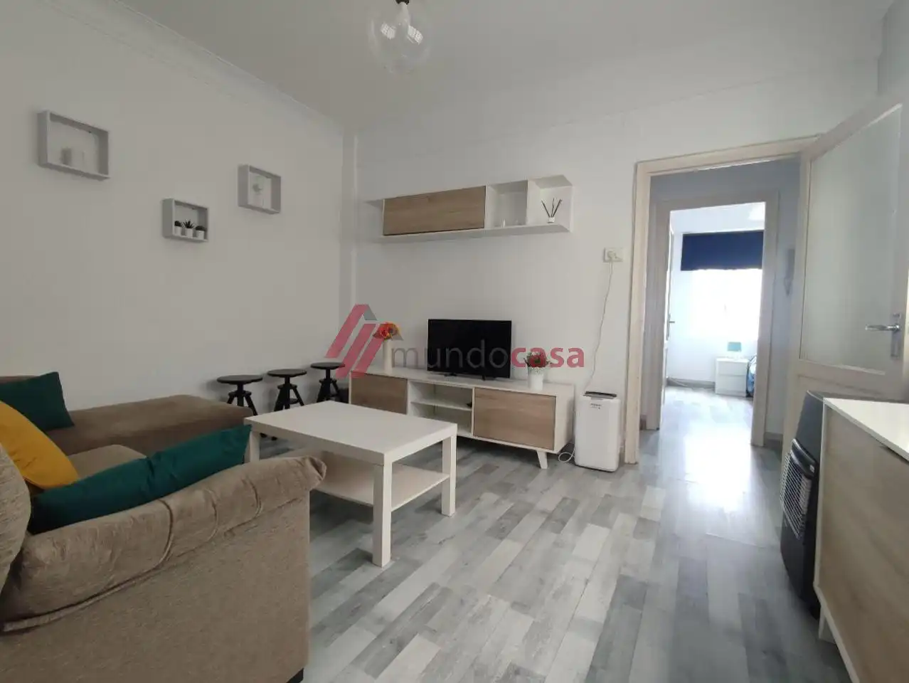 Living room of Flat for rent in Ferrol  with Heating and Furnished