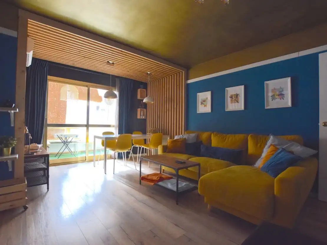 Sala d'estar de Pis en venda en Málaga Capital amb Aire condicionat, Terrassa i Piscina