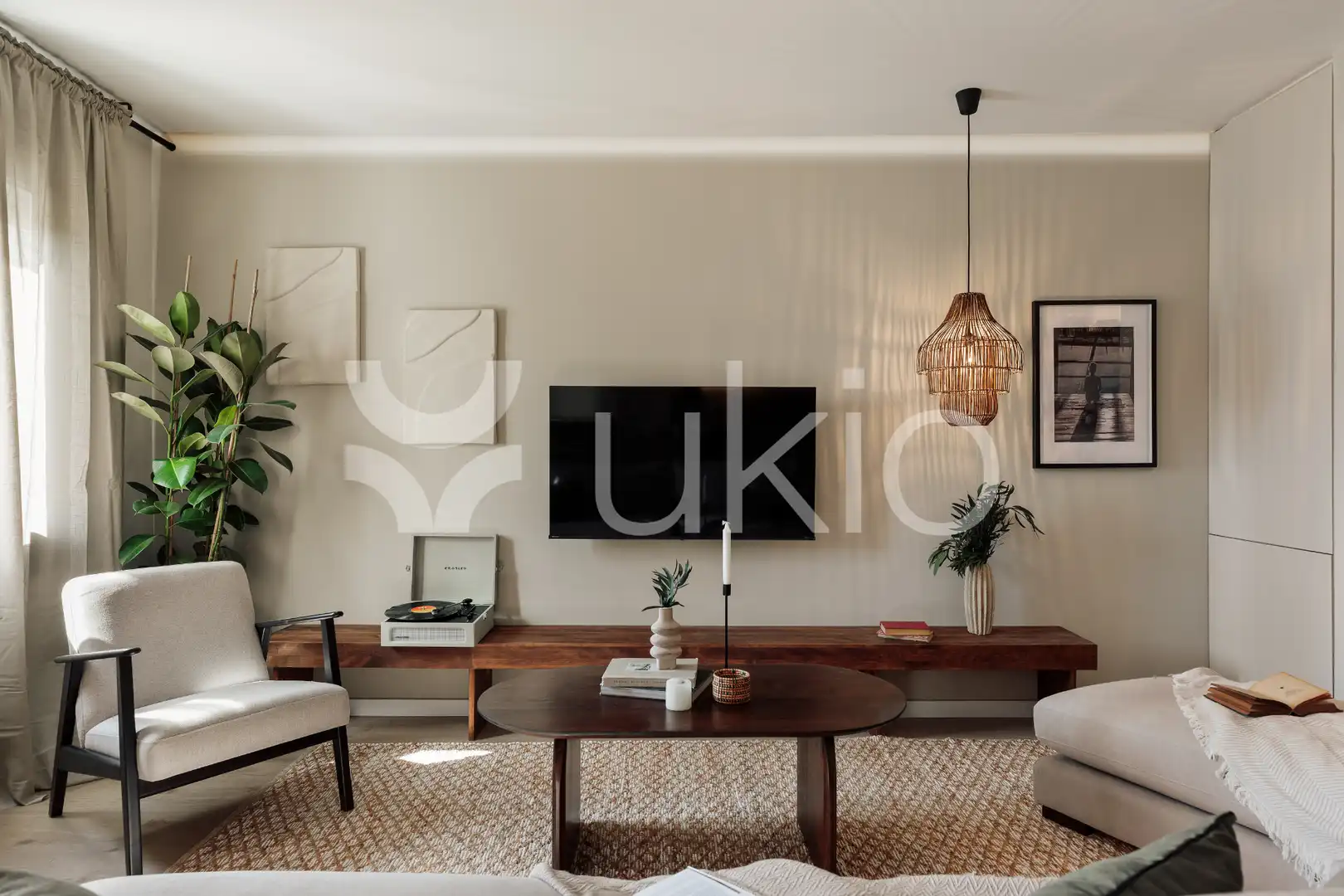Living room of Apartments for rent in Barcelona  with Air Conditioner, Heating and Terrace
