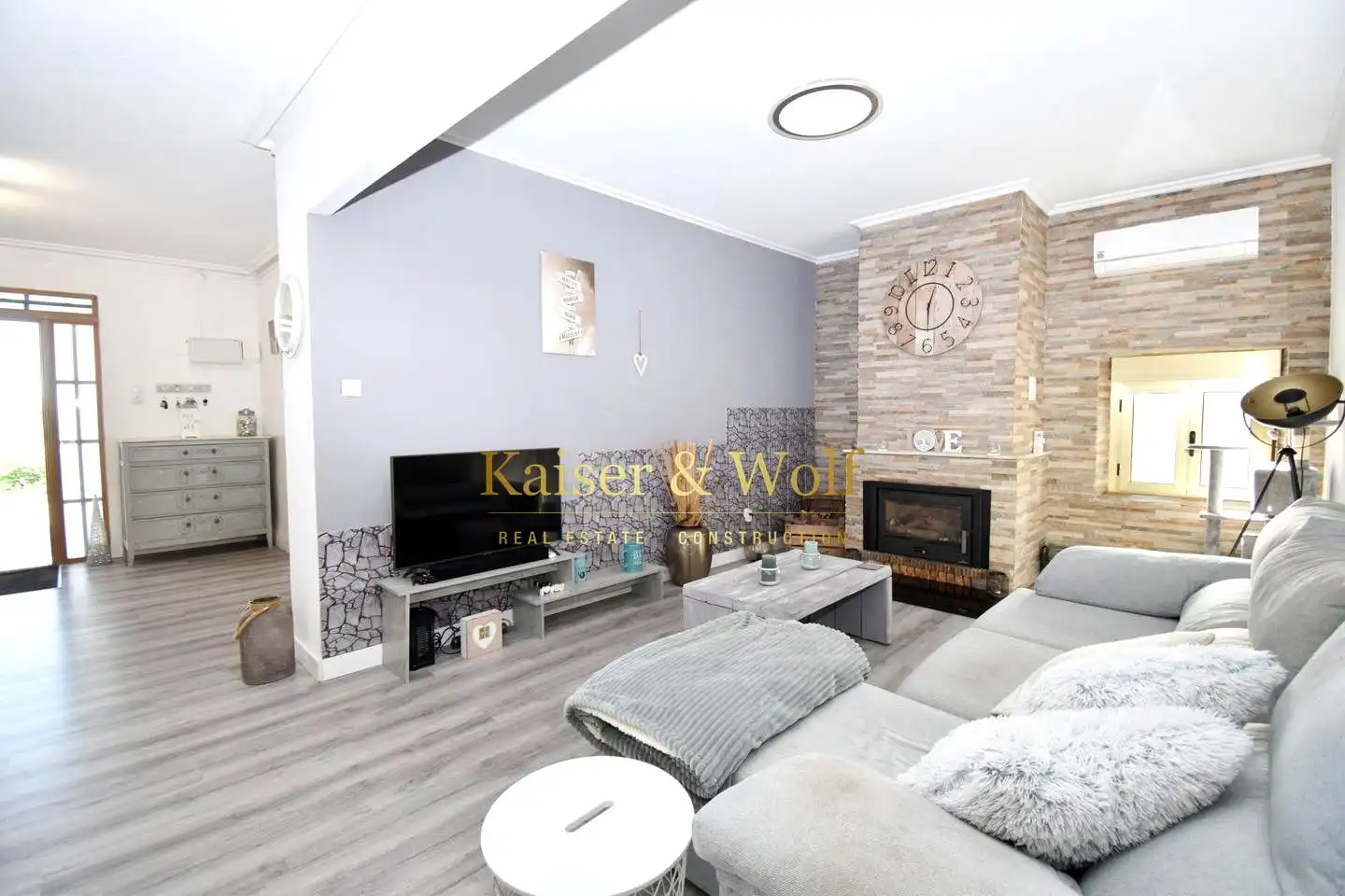 Sala de estar de Finca rústica en venta en Elche / Elx con Aire acondicionado y Jardín privado