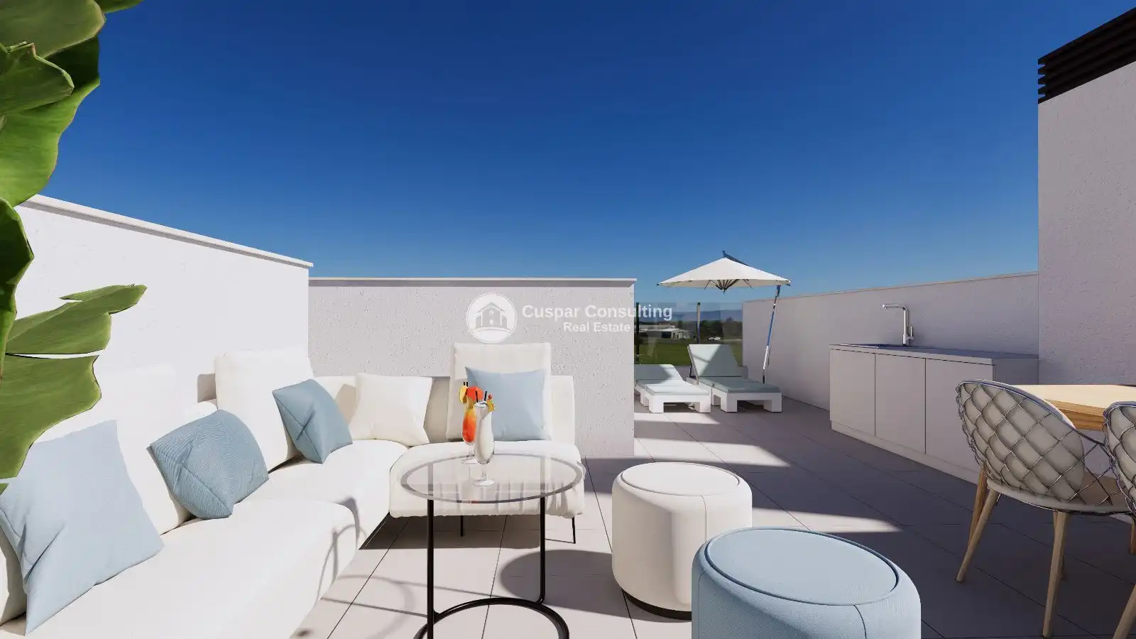 Terraza de Dúplex en venta en Los Alcázares con Aire acondicionado, Calefacción y Terraza