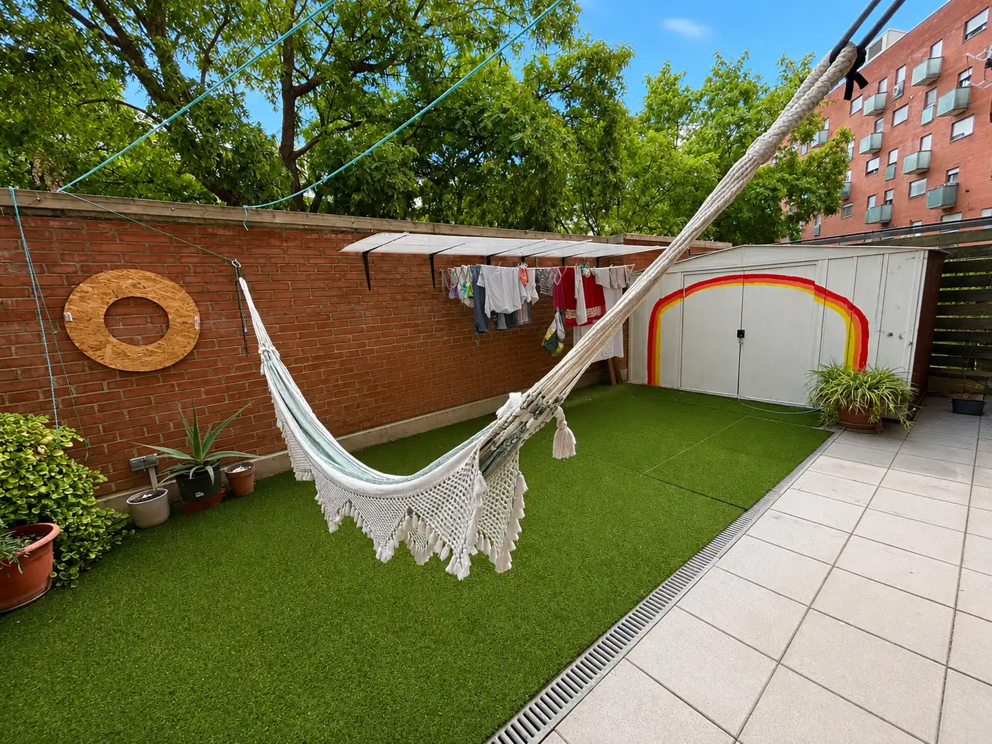 Garden of Ground floor for sale in Sabadell  with Air Conditioner, Parquet flooring and Terrace