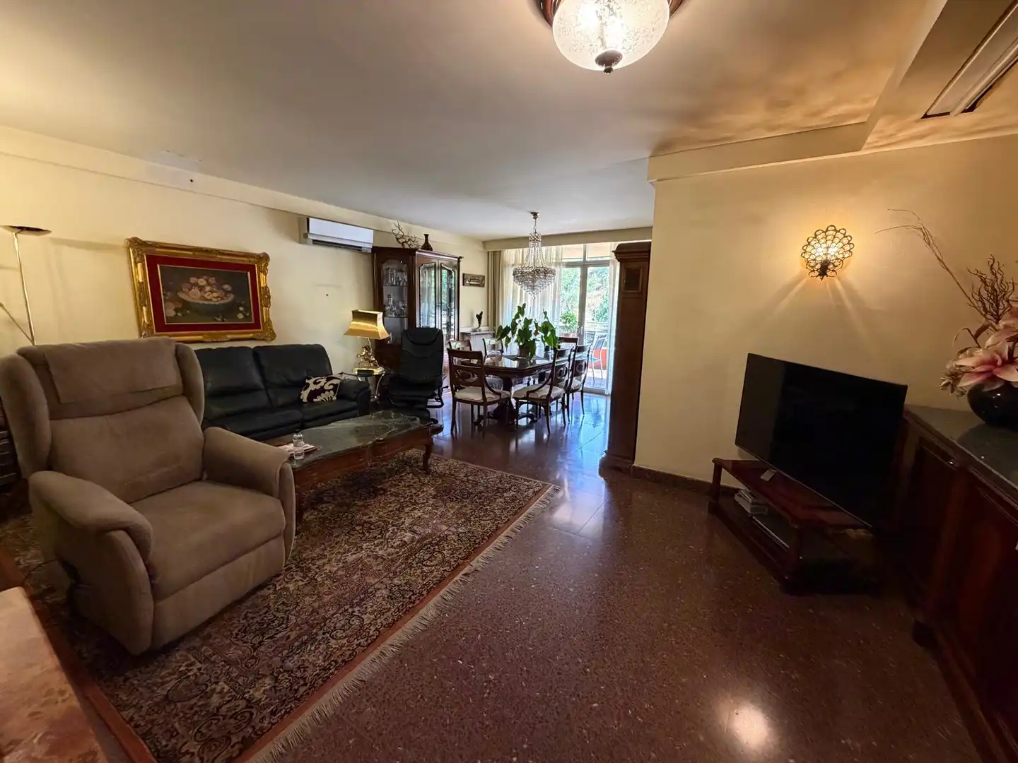 Living room of Flat for sale in Lleida  with Air Conditioner, Heating and Furnished