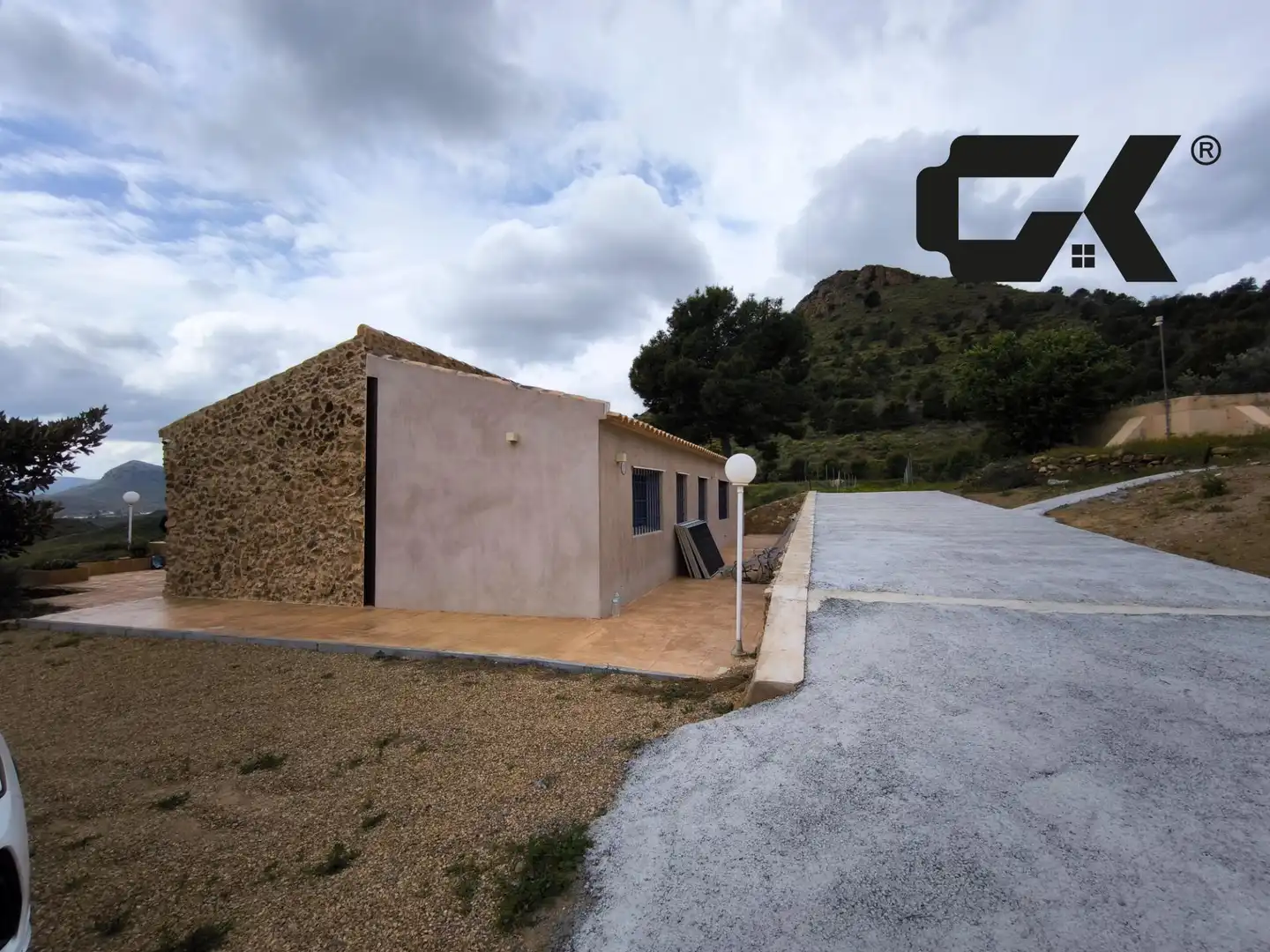 Vista exterior de Finca rústica en venda en Mazarrón amb Terrassa, Piscina i Moblat