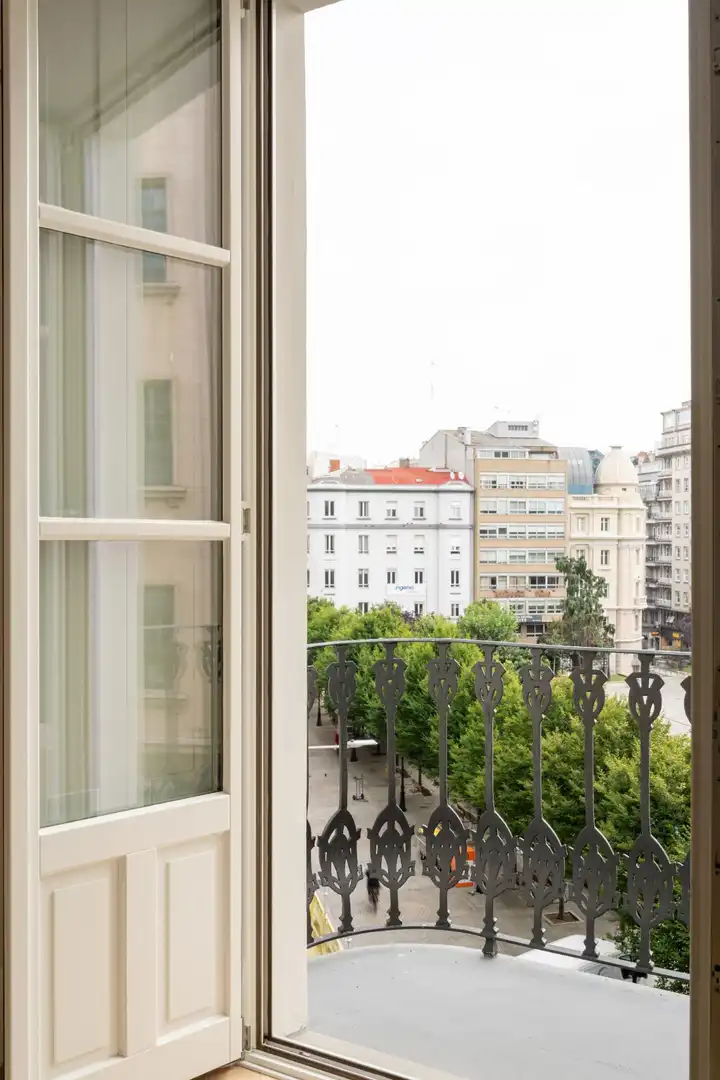 Balcony of Flat for sale in A Coruña Capital   with Parquet flooring and Balcony