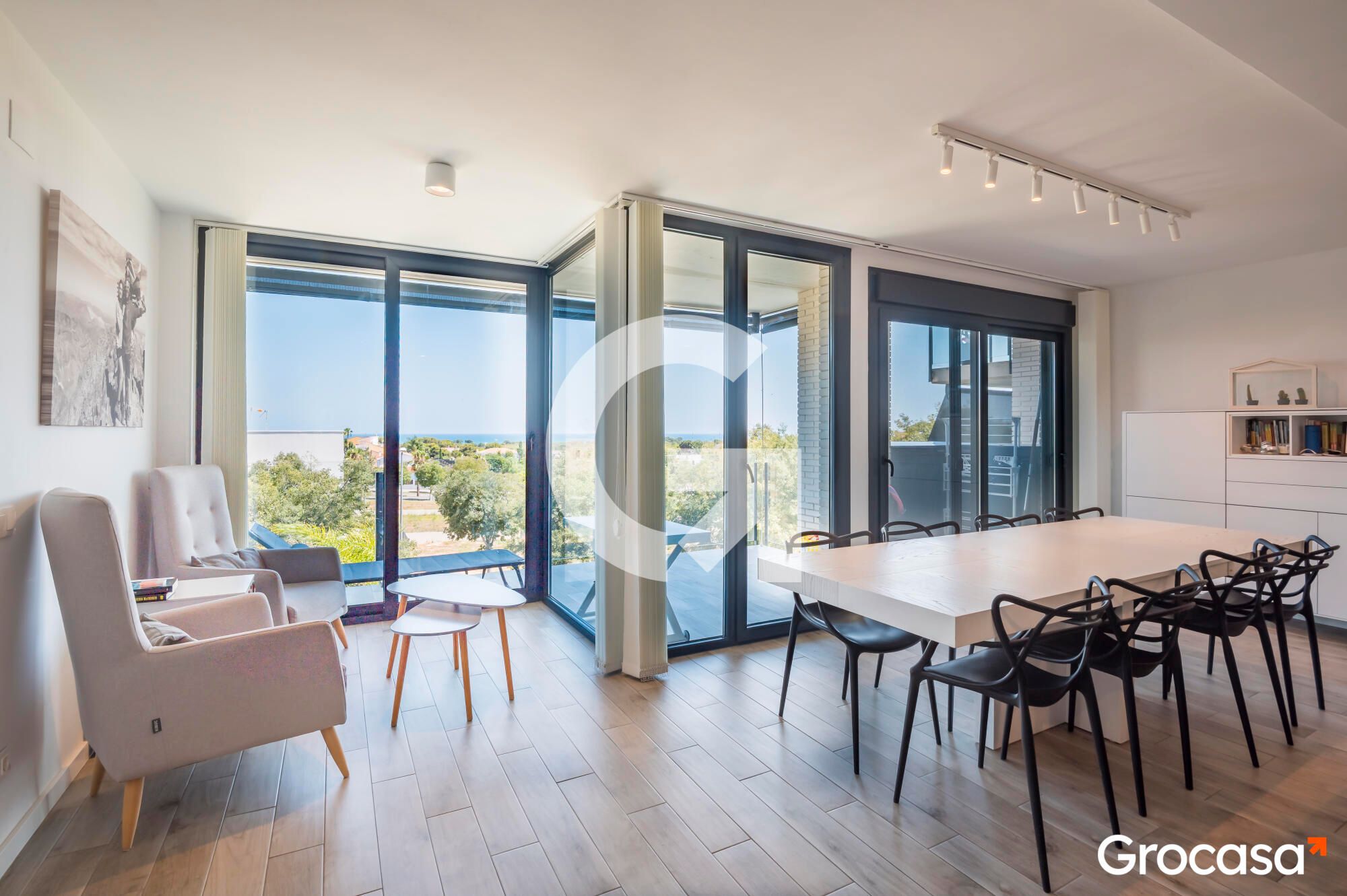 Dining room of Flat for sale in Vilanova i la Geltrú  with Air Conditioner, Heating and Terrace