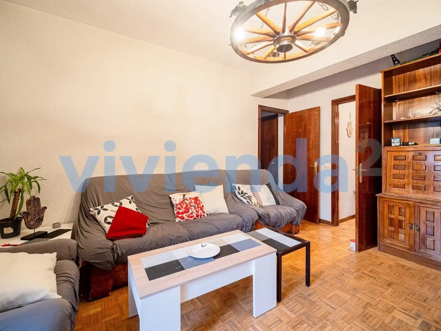 Sala de estar de Piso en venta en  Madrid Capital con Calefacción, Terraza y Balcón