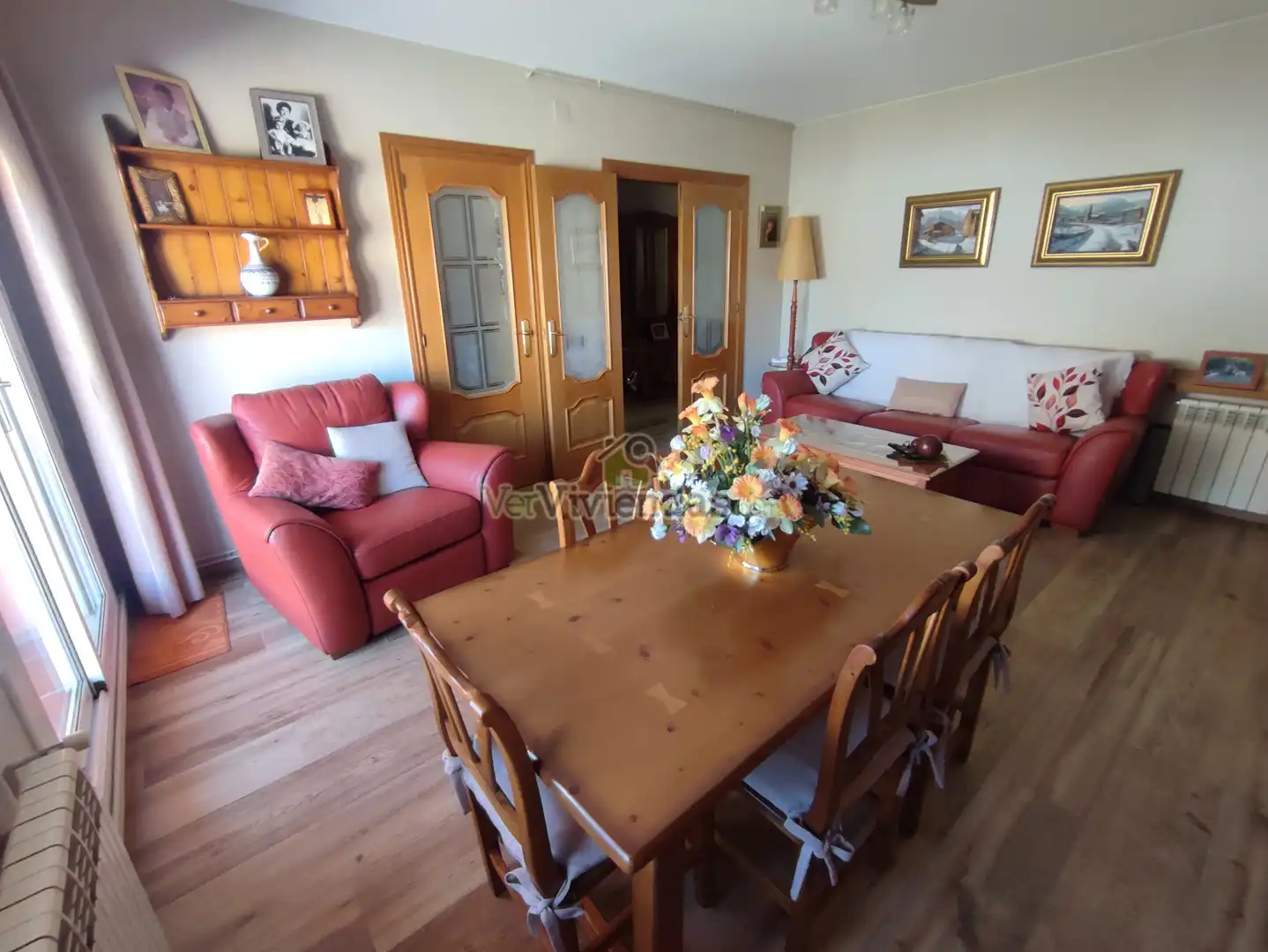 Wohnzimmer von Wohnung zum Verkauf in Viladecavalls mit Klimaanlage, Heizung und Terrasse