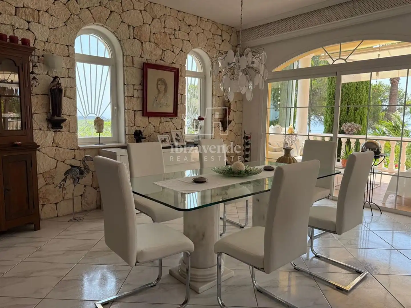 Comedor de Casa o chalet en venta en Santa Eulària des Riu con Aire acondicionado, Jardín privado y Terraza