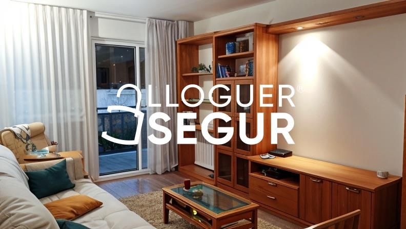 Sala d'estar de Pis de lloguer en Viladecans amb Calefacció, Terrassa i Moblat