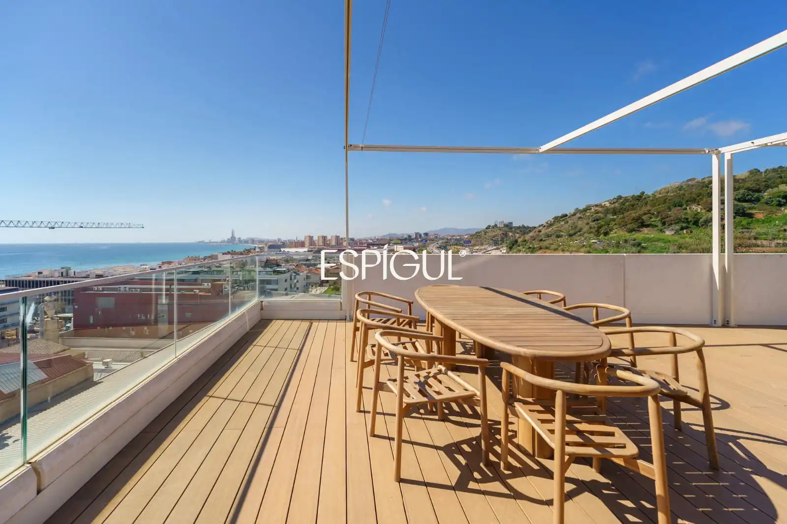 Terrace of Attic for sale in Montgat  with Air Conditioner, Heating and Parquet flooring