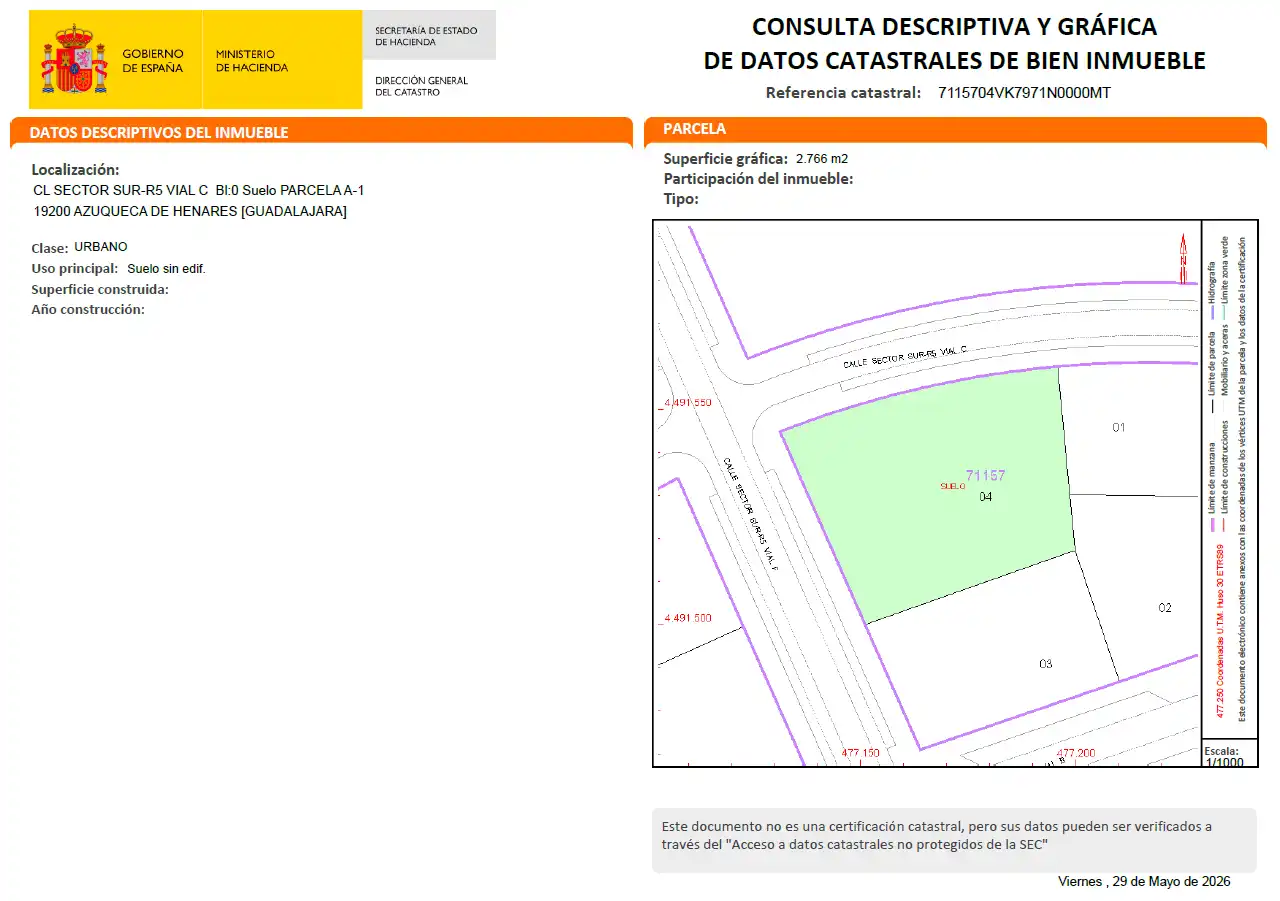 Residencial en venta en Azuqueca de Henares