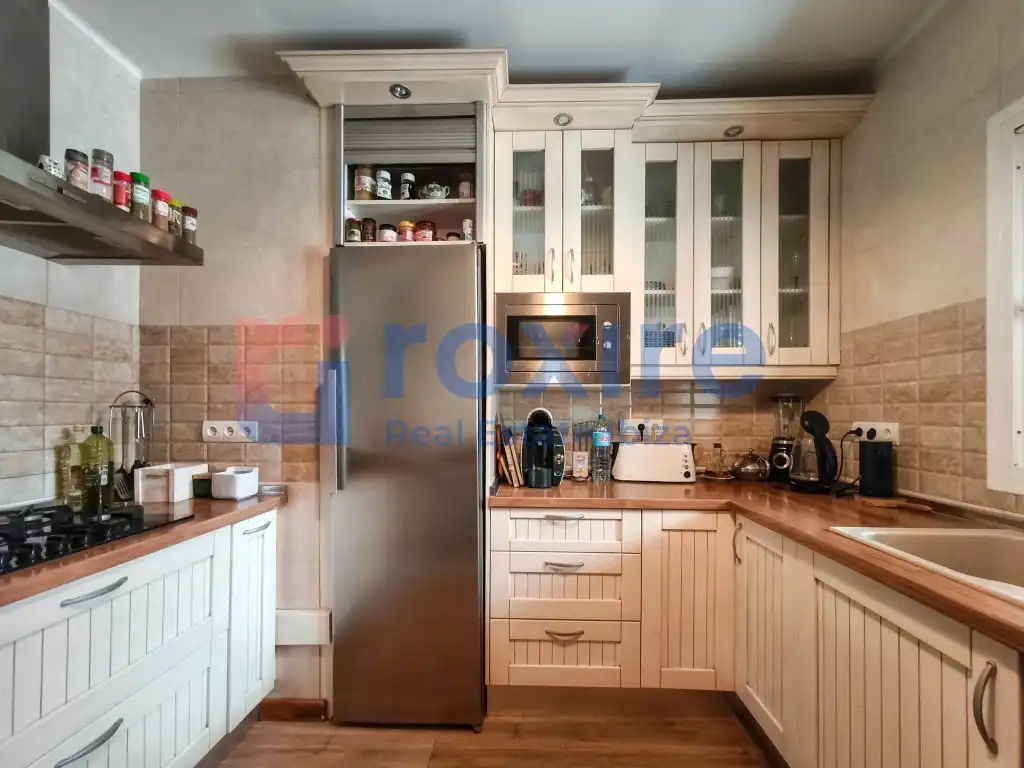 Kitchen of Houses for rent in Sant Antoni de Portmany  with Air Conditioner, Private garden and Terrace