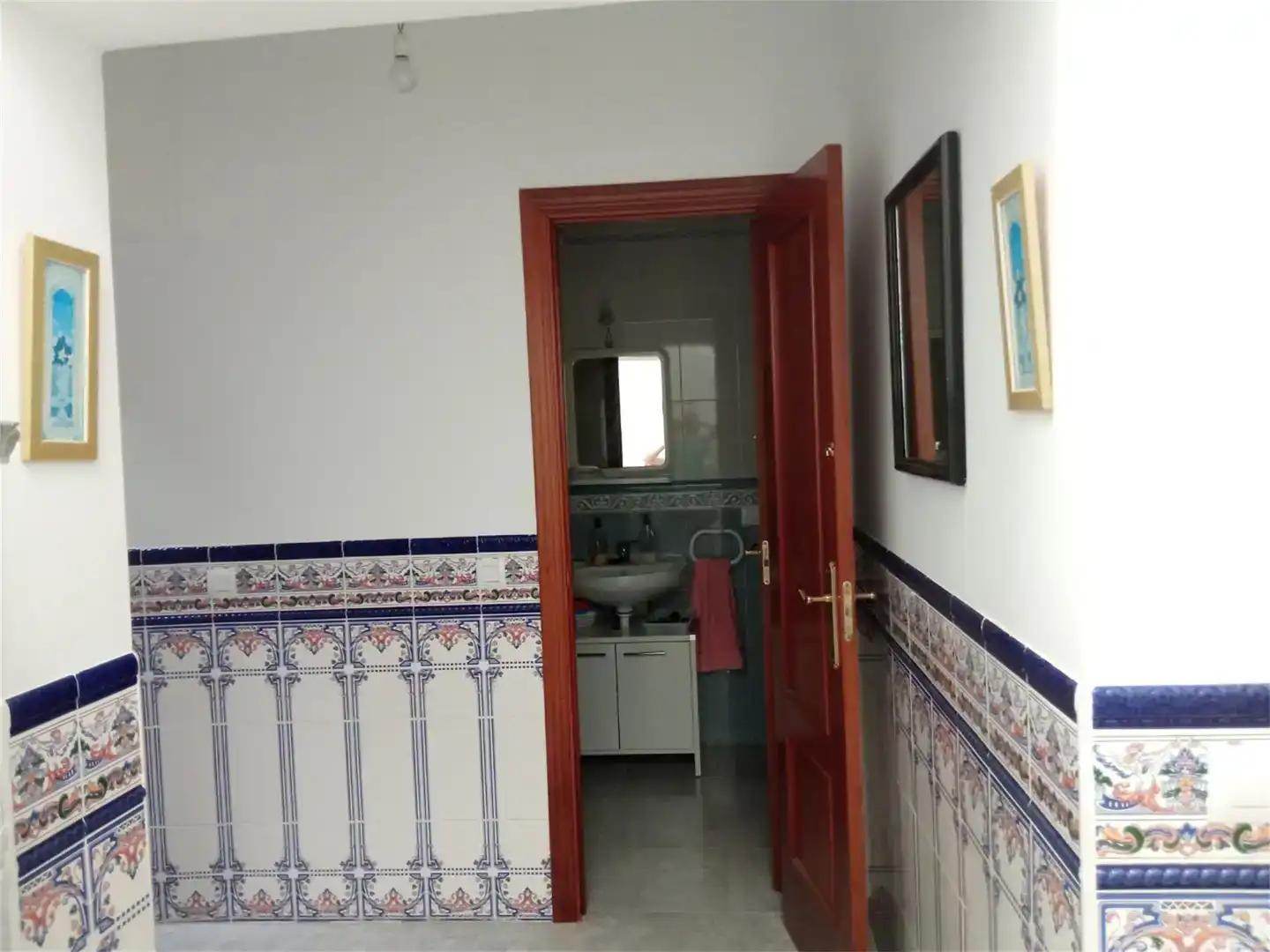 Bany de Casa adosada en venda en Fresnedoso de Ibor amb Rentadora, Microones i TV
