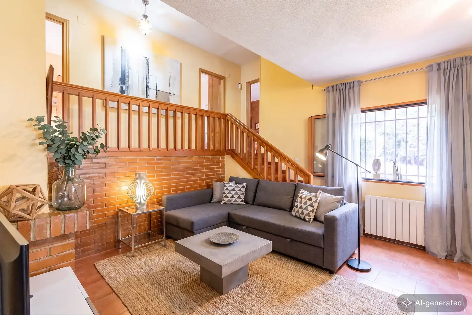 Sala de estar de Casa o chalet en venta en El Casar con Aire acondicionado, Calefacción y Jardín privado